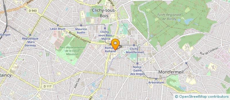 localisation de l'entreprise REDA CONSTRUCTION à CLICHY-SOUS-BOIS