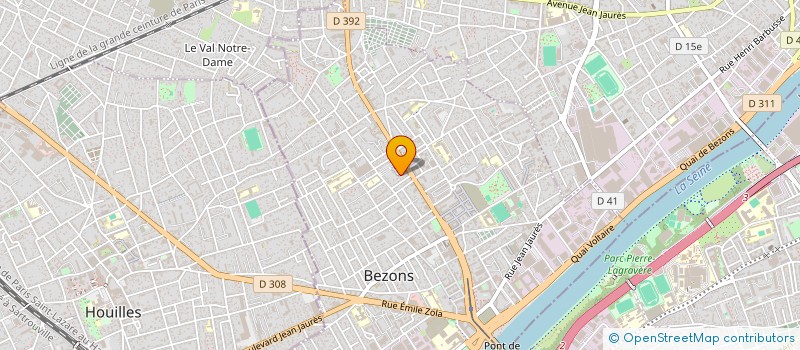 localisation de l'entreprise REDA LAVERIE à BEZONS