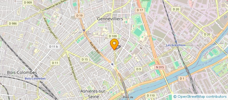 localisation de l'entreprise REDA VOYAGES à ASNIERES-SUR-SEINE