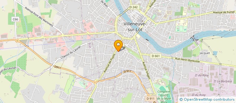 localisation de l'entreprise REDAC'FORM @CTE  VILLENEUVE-SUR-LOT