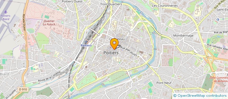 localisation de l'entreprise REDACIP  POITIERS