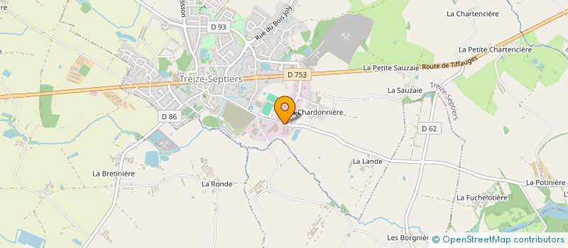 localisation de l'entreprise REDAIS MACONNERIE à TREIZE-SEPTIERS