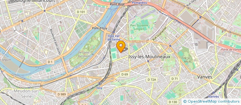 localisation de l'entreprise REDAK à ISSY-LES-MOULINEAUX