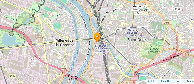 localisation de l'entreprise REDAM à SAINT-DENIS