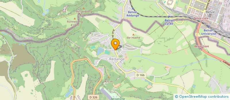 localisation de l'entreprise REDANGE  REDANGE