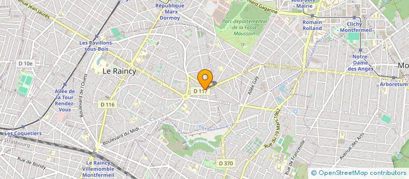 localisation de l'entreprise REDAVTC  LE RAINCY