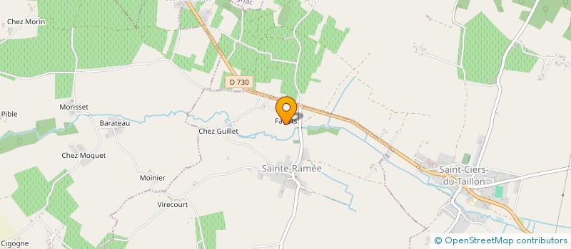 localisation de l'entreprise REDCAT FILMS  SAINTE-RAMEE