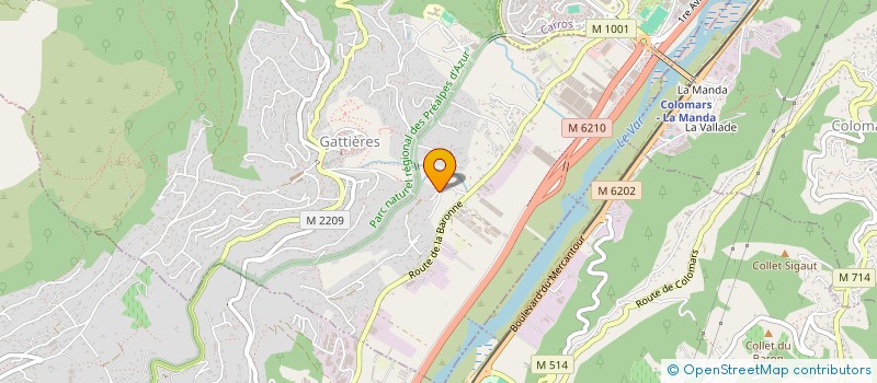 localisation de l'entreprise REDCUBE  GATTIERES