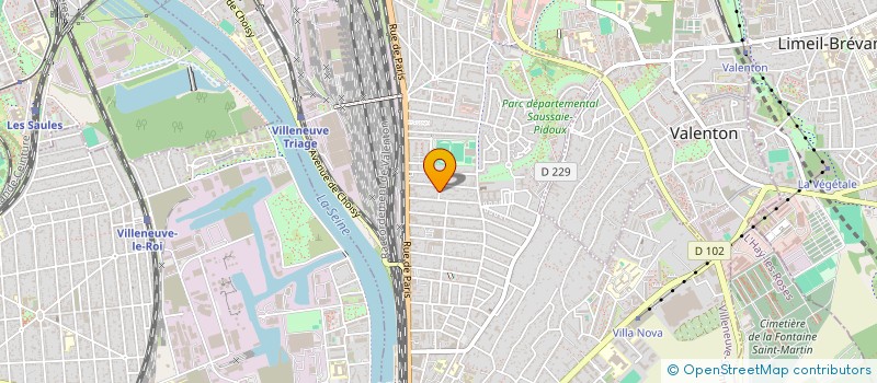 localisation de l'entreprise REDELEC ASC  VILLENEUVE-SAINT-GEORGES