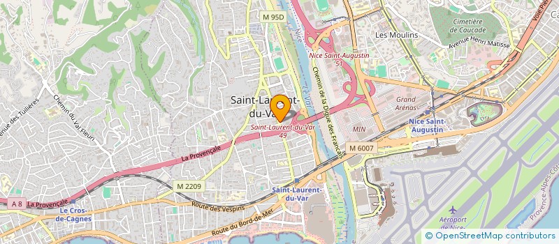 localisation de l'entreprise REDEN à SAINT-LAURENT-DU-VAR