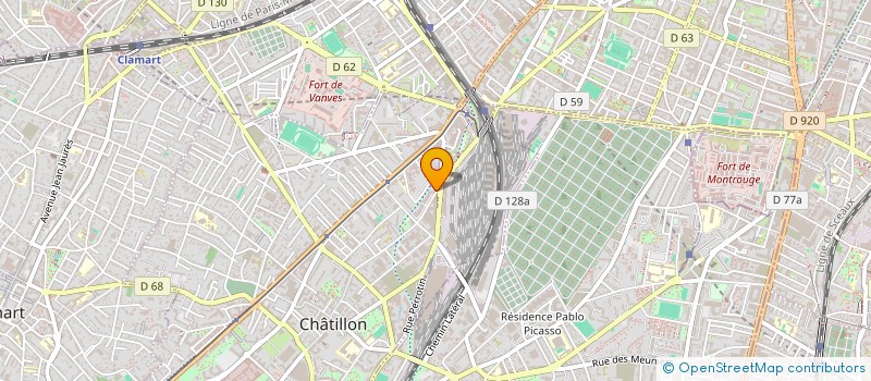 localisation de l'entreprise REDER IMMOBILIER & ASSOCIES  CHATILLON