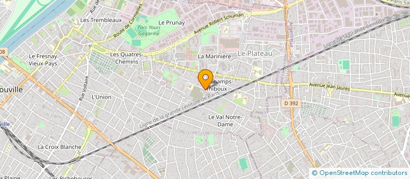 localisation de l'entreprise REDEX BATIMENT à SARTROUVILLE