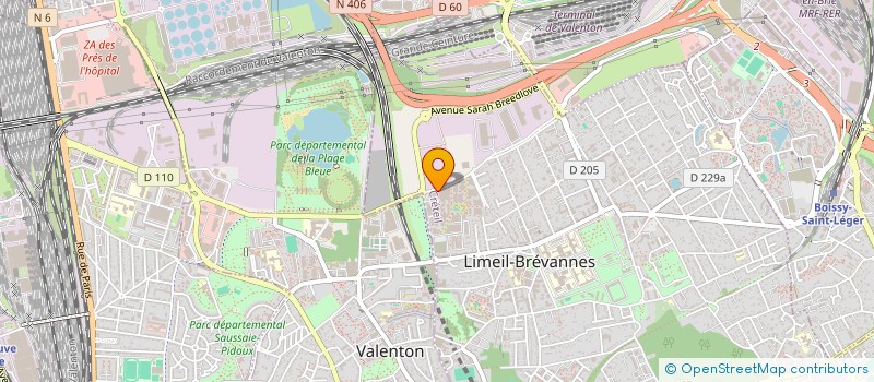 localisation de l'entreprise REDEXPRESS à LIMEIL-BREVANNES