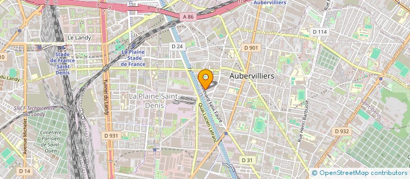 localisation de l'entreprise REDHA à AUBERVILLIERS