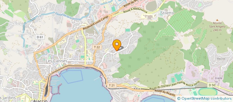 localisation de l'entreprise REDI RESEAUX ENTR DEVEL INFORMATIQUES à AJACCIO
