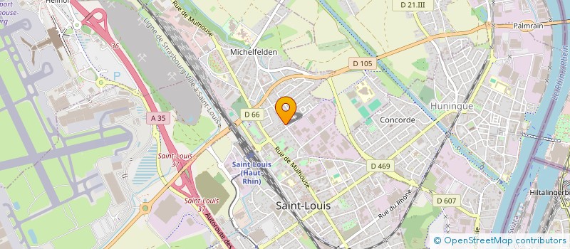 localisation de l'entreprise REDIFFUSION  SAINT-LOUIS