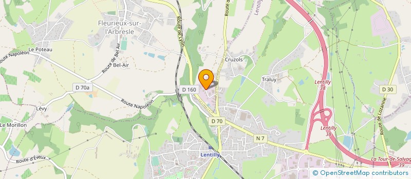 localisation de l'entreprise REDILEC à FLEURIEUX-SUR-L'ARBRESLE
