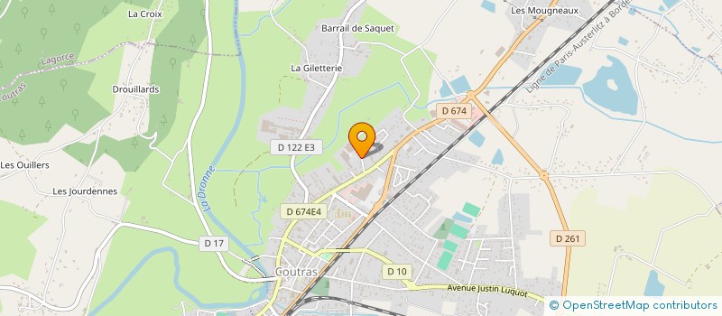 localisation de l'entreprise REDILIEN SA à COUTRAS