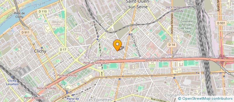 localisation de l'entreprise REDISTANCE à SAINT-OUEN-SUR-SEINE