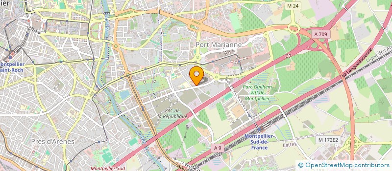 localisation de l'entreprise REDITUS SHELL à MONTPELLIER
