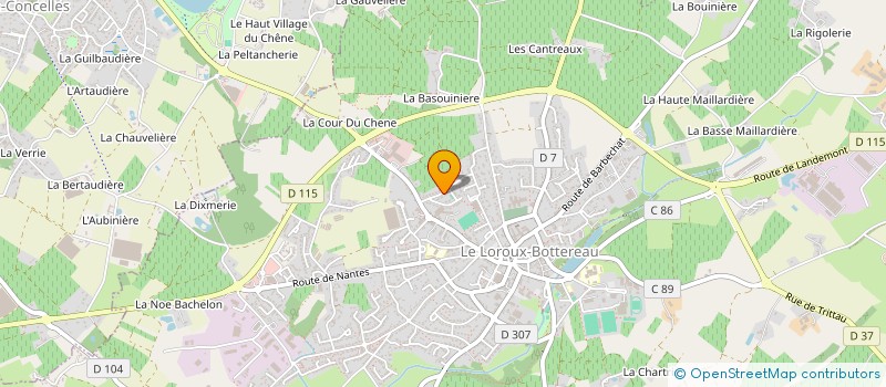 localisation de l'entreprise REDIVI à LE LOROUX-BOTTEREAU