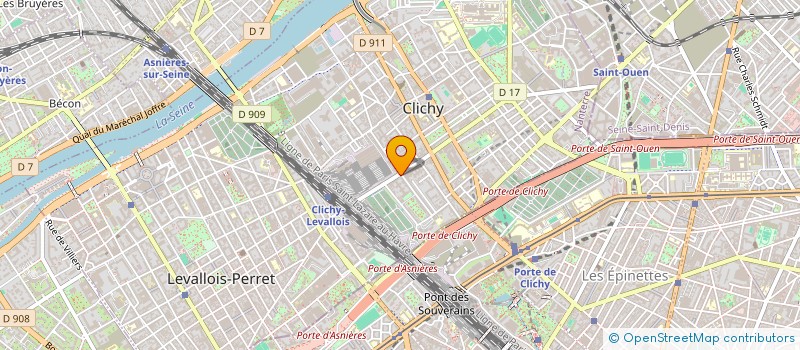 localisation de l'entreprise REDJRADJ BOUHIER- BESOULLE à CLICHY