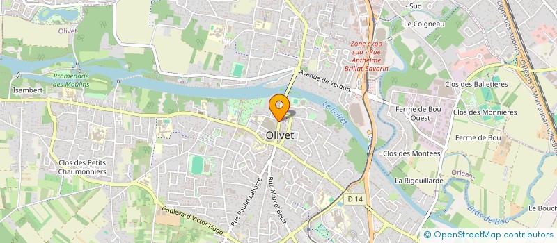 localisation de l'entreprise REDLEEN  OLIVET