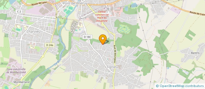 localisation de l'entreprise REDMOX INGENIERIE  TIGNIEU-JAMEYZIEU