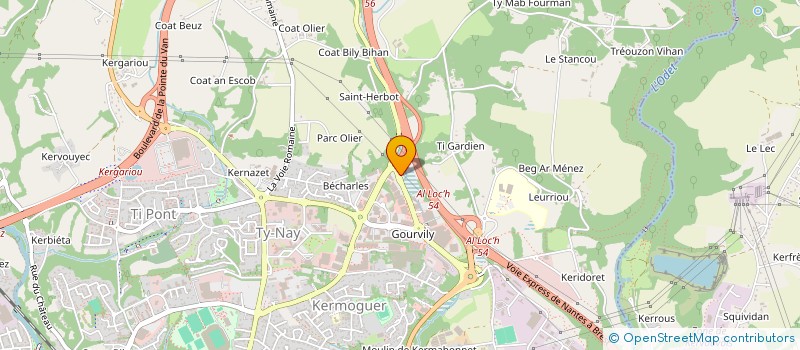 localisation de l'entreprise REDOM à QUIMPER