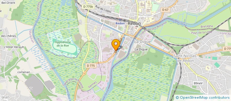 localisation de l'entreprise REDON'DANSE à SAINT-NICOLAS-DE-REDON
