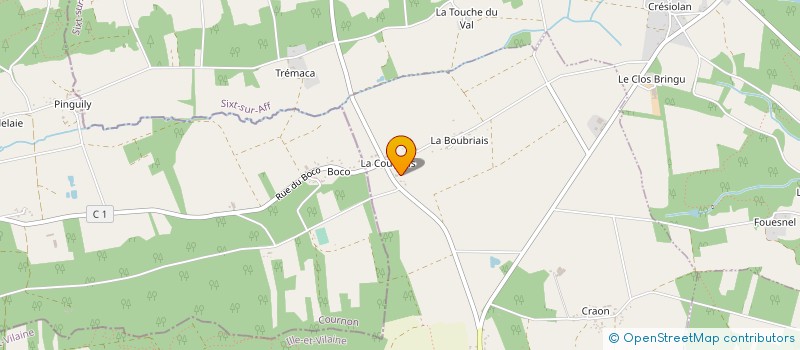 localisation de l'entreprise REDON ELECTROTECHNIQUE  BAINS-SUR-OUST