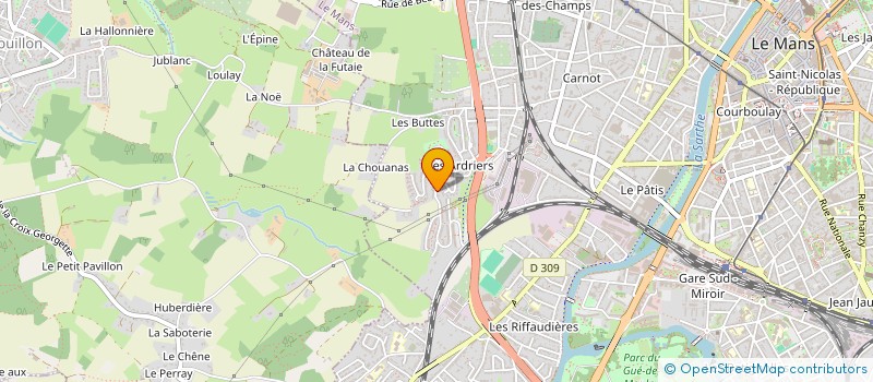 localisation de l'entreprise REDON IMPORT-EXPORT à LE MANS