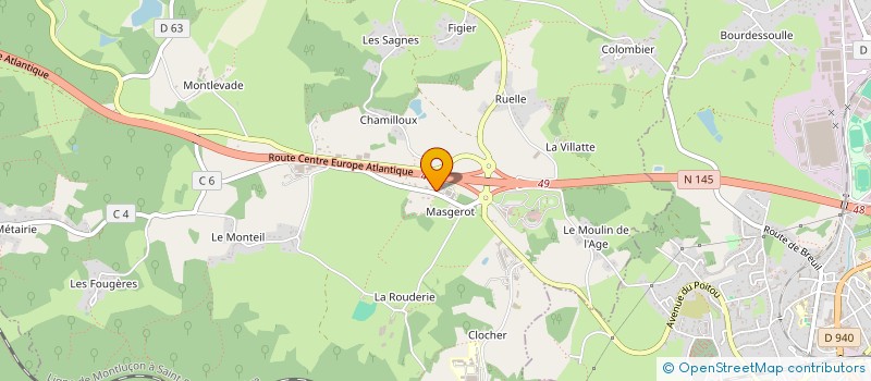 localisation de l'entreprise REDONDO CHAUFFAGE à SAINT-SULPICE-LE-GUERETOIS