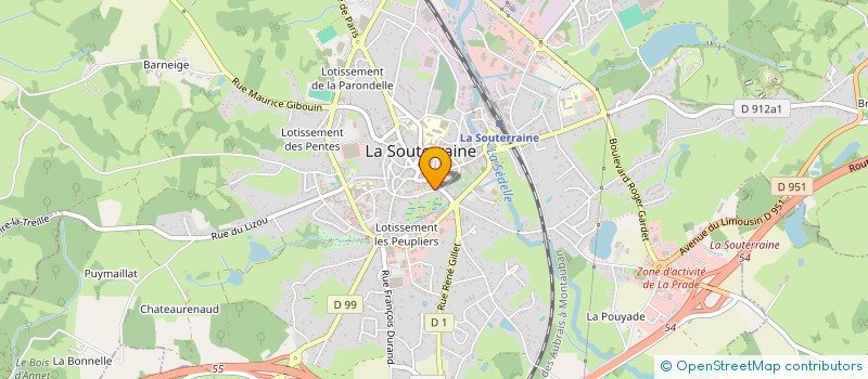 localisation de l'entreprise REDONNE VIE à LA SOUTERRAINE