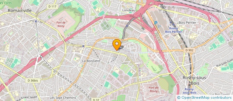 localisation de l'entreprise REDSTARLUTTE ( RSL )  MONTREUIL