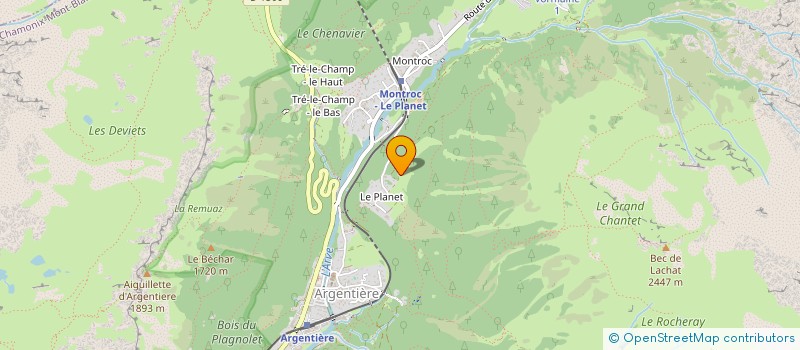 localisation de l'entreprise REDSTONE FLOW  CHAMONIX-MONT-BLANC