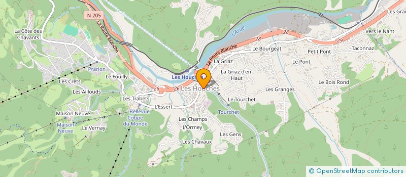 localisation de l'entreprise REDSTONIC  LES HOUCHES