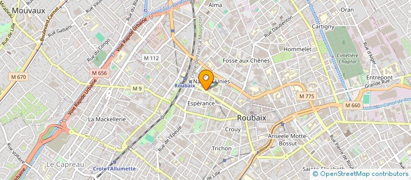 localisation de l'entreprise REDUCETEL  ROUBAIX
