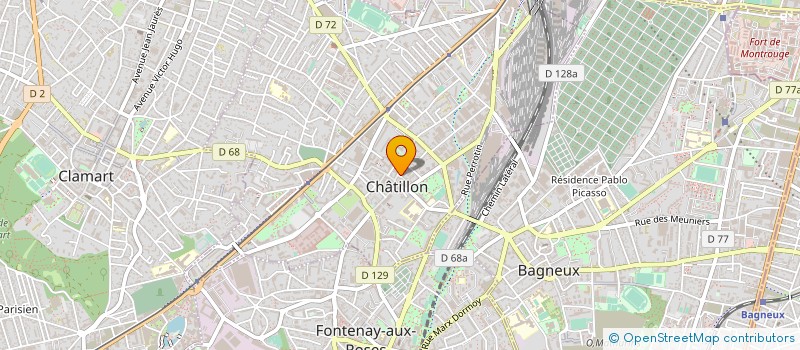 localisation de l'entreprise REDUCTION CHARGES ET SOLUTIONS CONSEILS à CHATILLON