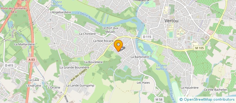 localisation de l'entreprise REDZ  VERTOU