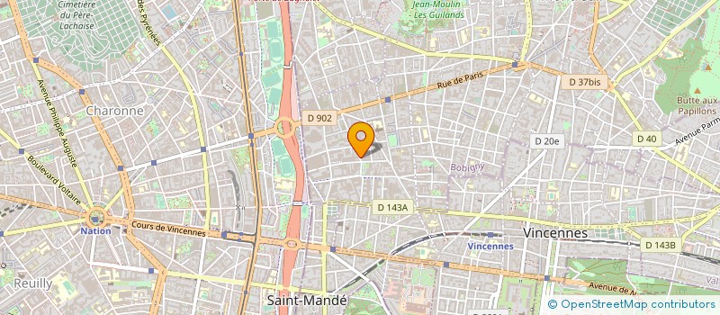 localisation de l'entreprise REEDOO à MONTREUIL