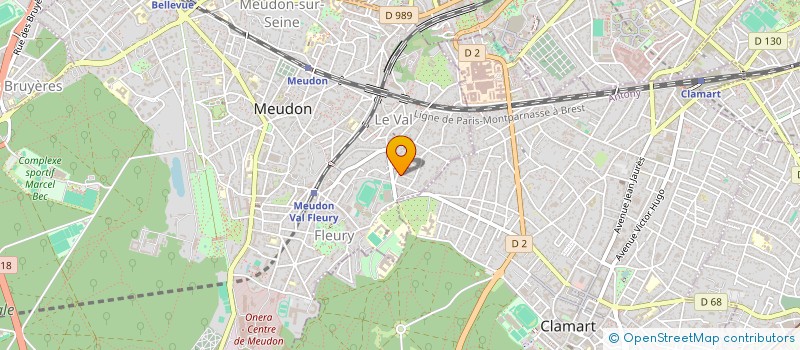 localisation de l'entreprise REEDU BIEN ETR RECHER EQUILI A.R.B.R.E à MEUDON