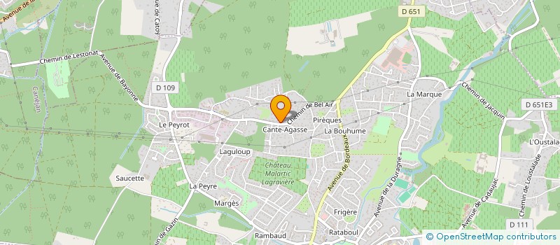 localisation de l'entreprise REEDUC SPORT BEL AIR  LEOGNAN