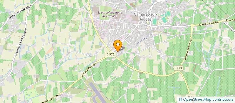 localisation de l'entreprise REEDUCAM  CAMARET-SUR-AIGUES