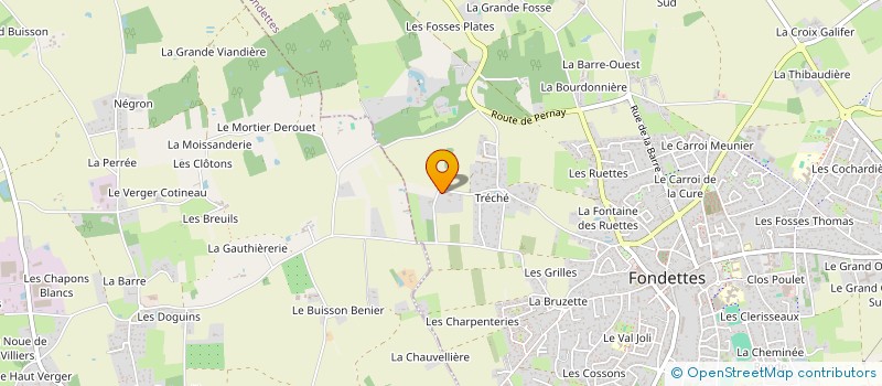 localisation de l'entreprise REEDUCATION CONVALESCENCE CHEVAUX  FONDETTES