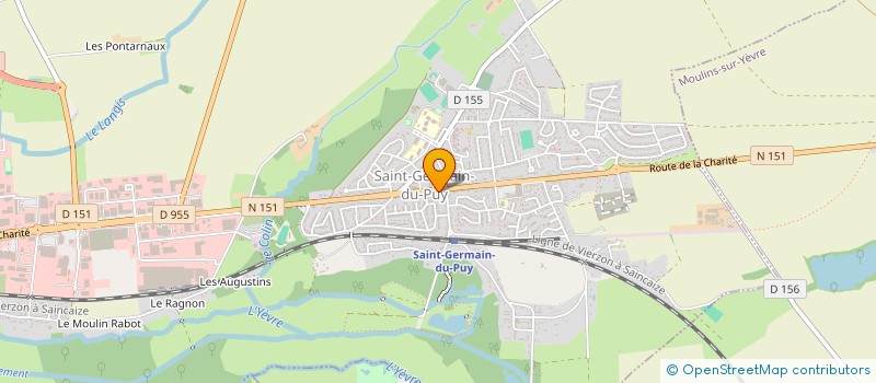 localisation de l'entreprise REEDUCATION GERMINOISE  SAINT-GERMAIN-DU-PUY