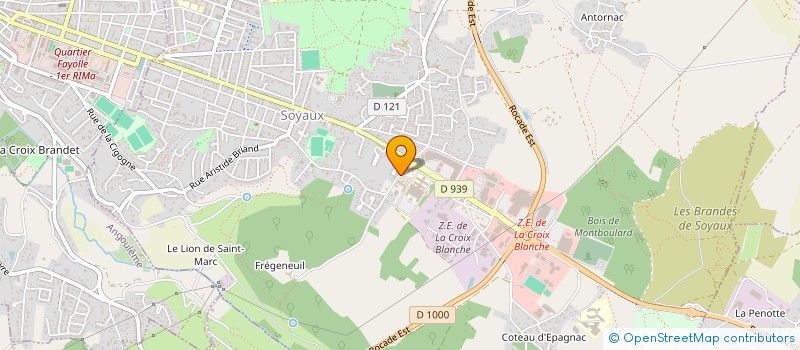 localisation de l'entreprise REEDUCATION RESPIRATOIRE EN CHARENTE à SOYAUX