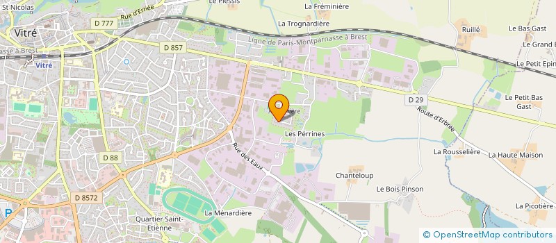 localisation de l'entreprise REEDUCATION SANTE SPORT 35  VITRE