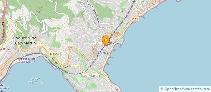 localisation de l'entreprise REEF CORE à ROQUEBRUNE-CAP-MARTIN