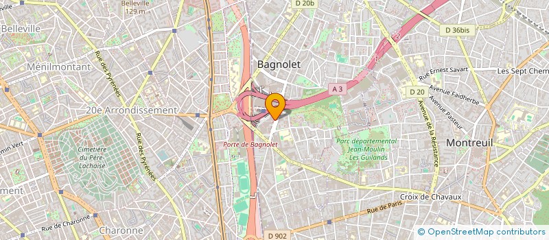 localisation de l'entreprise REEF FRANCE à BAGNOLET